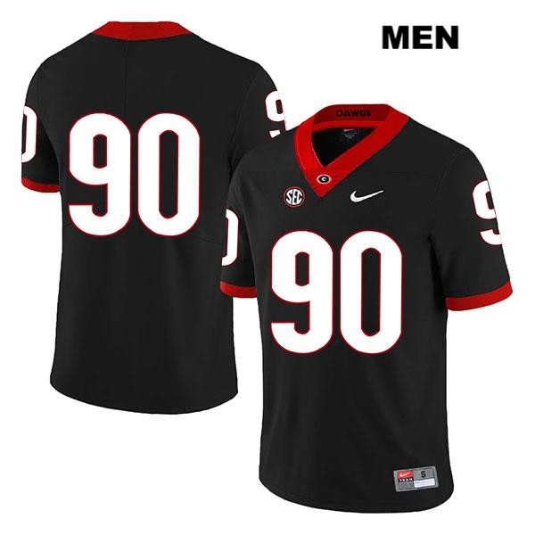 Georgia Bulldogs Men's Tramel Walthour #90 NCAA No Name Legend Authentic Black Nike Stitched College Football Jersey FMW3156NZ